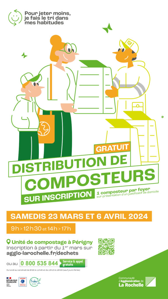 Distribution de composteurs