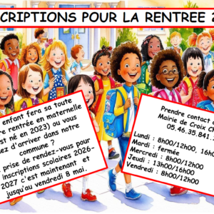 Rentrée scolaire 2026-2027