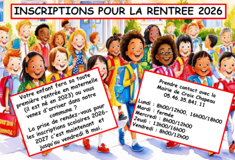 Rentrée scolaire 2026-2027