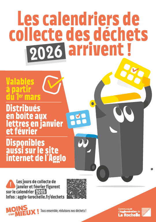 Déchets : les calendriers de collecte 2026 sont disponibles !